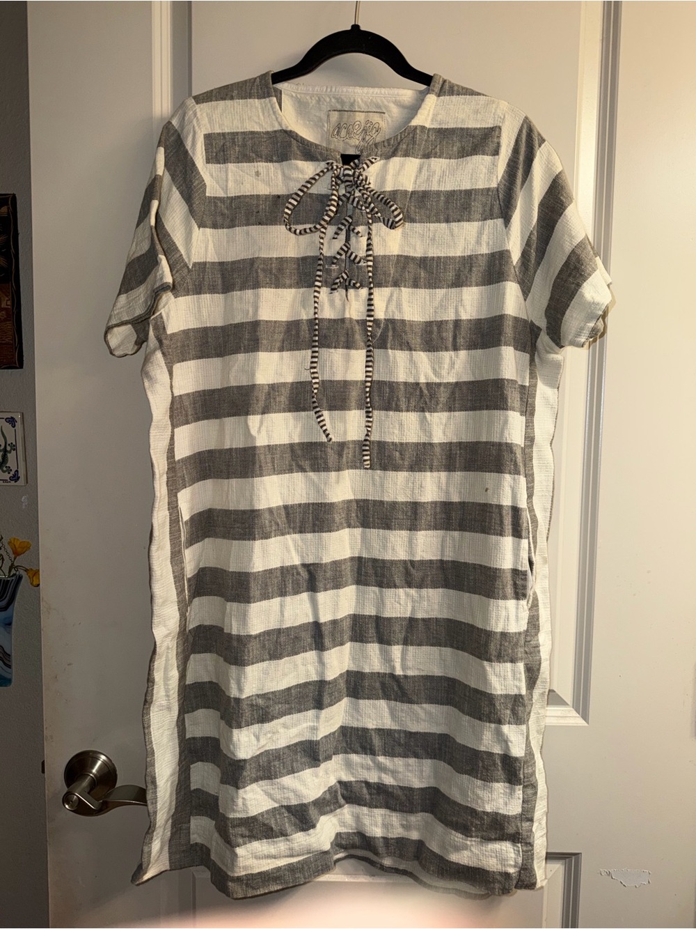 Ace & Jig Striped Tie-Front Tunic Dress